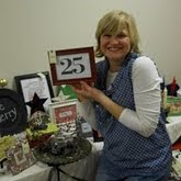 Me at my first and last craft show with my friend and my now defunct business.